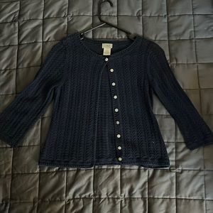 Navy LL Bean Cardiagn